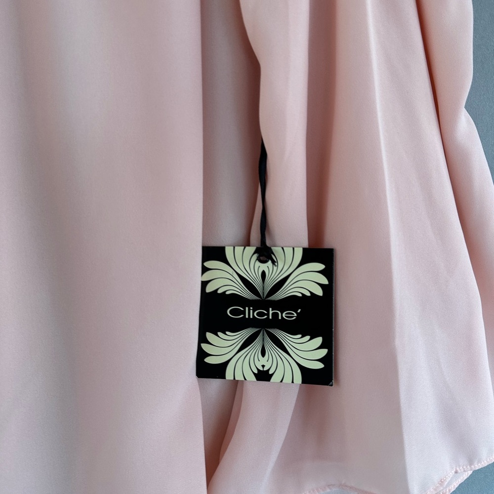 Flirty & Feminine Cold Shoulder Pink Blouse - Picture 3 of 8
